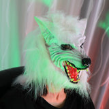 Halloween Wolf Head Costume Mask - Vinyl