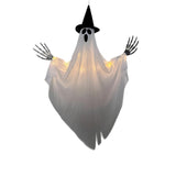 Glowing Wizard Hat Ghost Halloween Decoration - Cloth