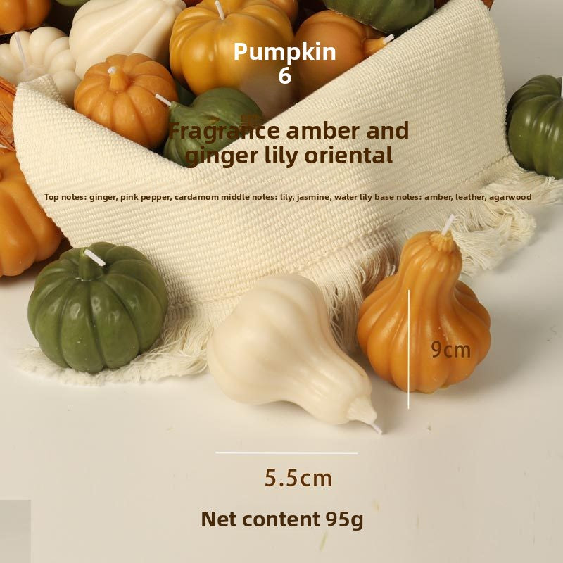 Halloween Pumpkin-Shaped Scented Candles