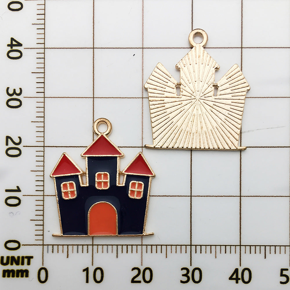 Halloween Enamel Jewelry Pendants - Alloy DIY Charms