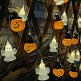 Halloween LED String Lights with Pumpkin Skull Ghost Designs