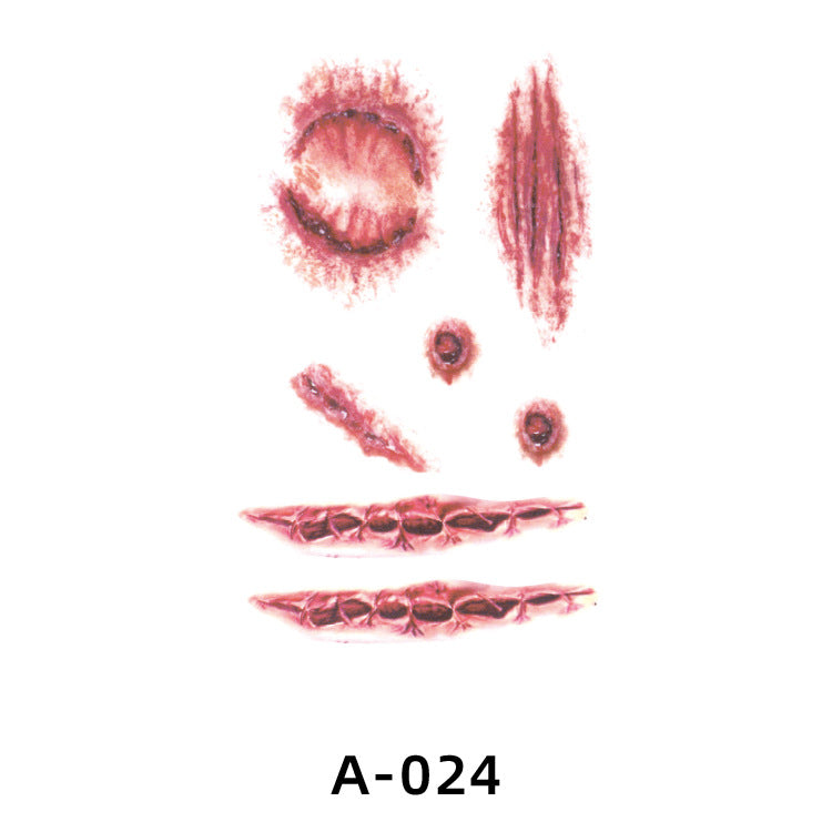 Halloween Fake Scar Tattoo Stickers