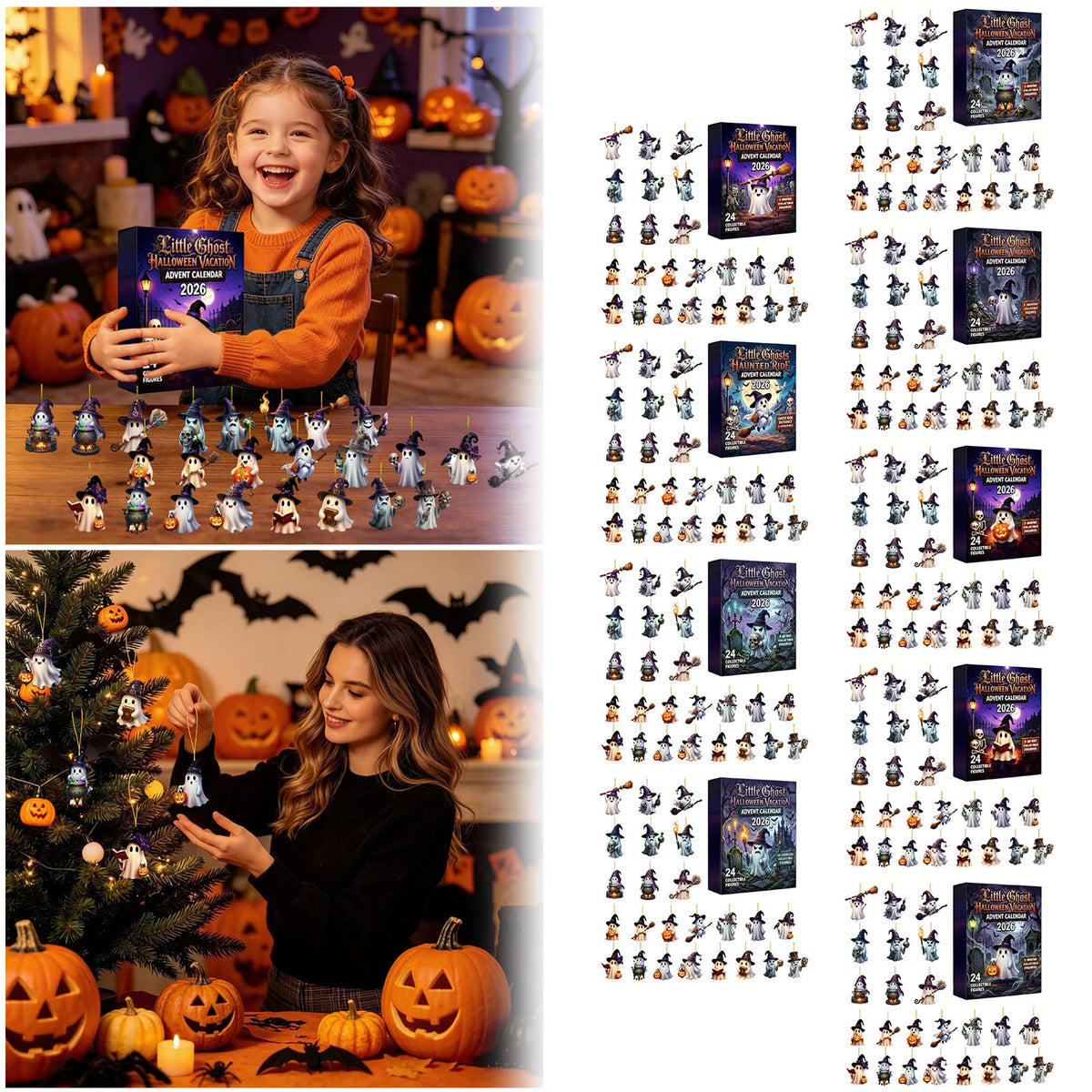 Halloween Ghost Advent Calendar - Acrylic