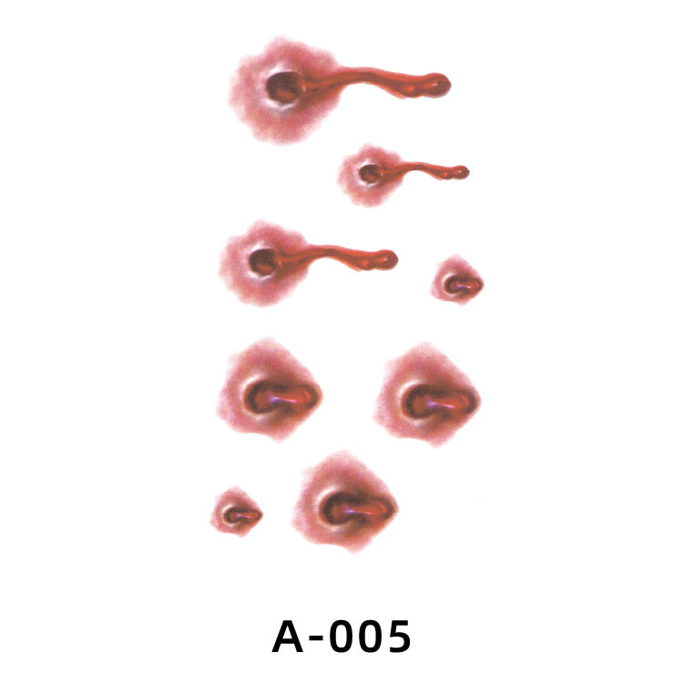 Halloween Fake Scar Tattoo Stickers