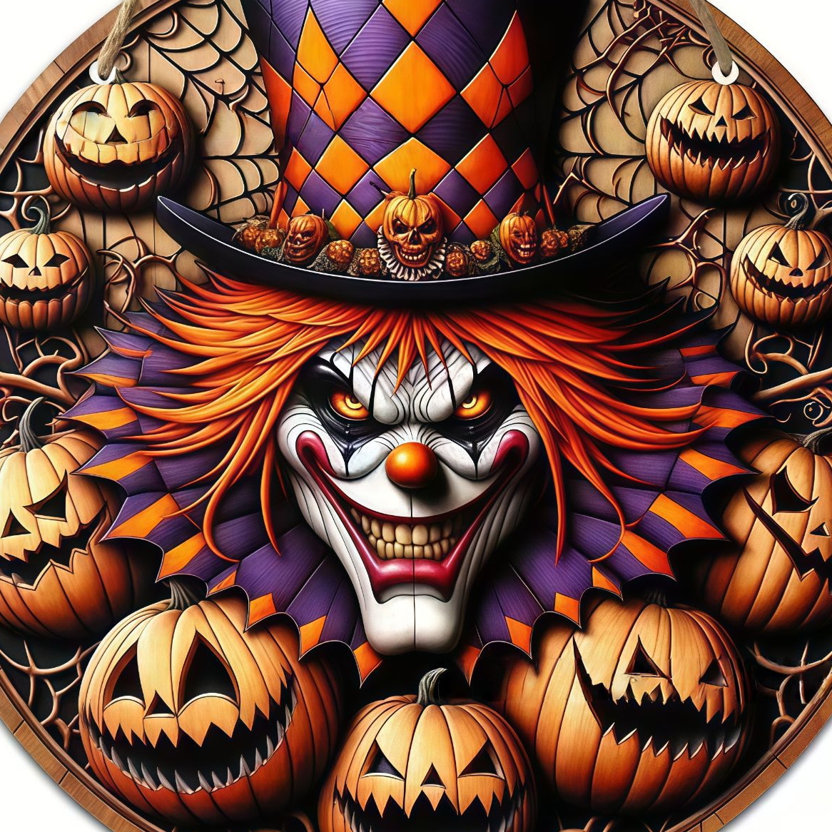 Halloween Boxwood Wall and Door Sign