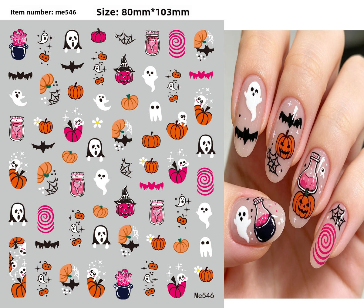 Halloween Nail Stickers - Vinyl
