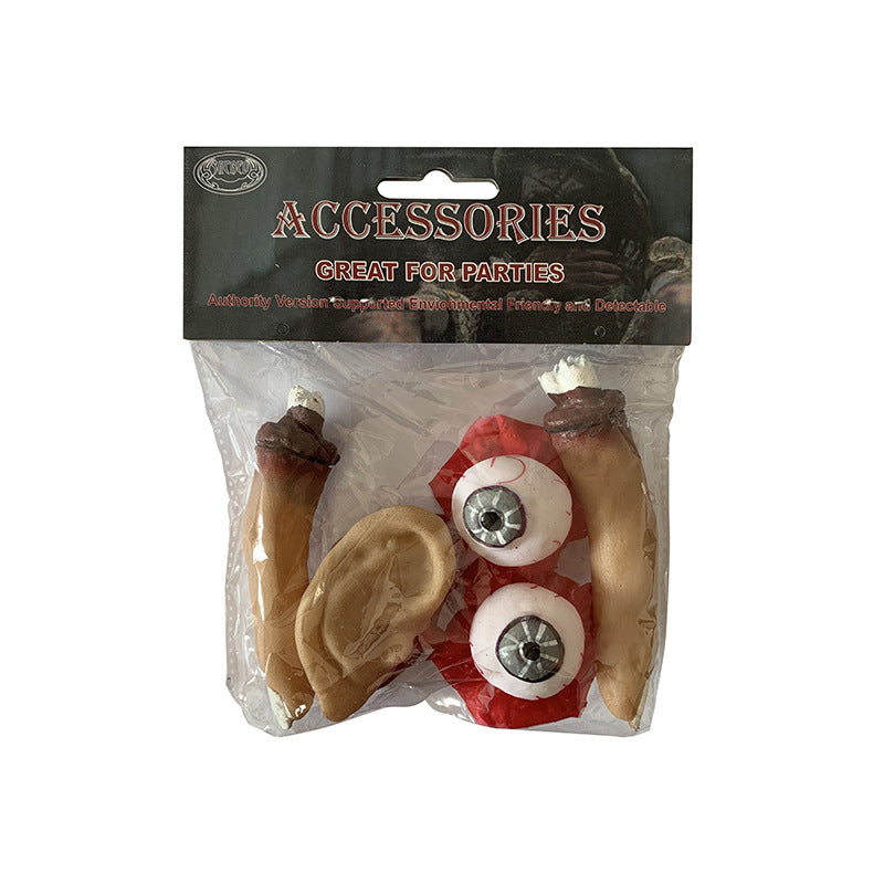Halloween Fake Eyeballs, Fingers and Ears Props - Vinyl