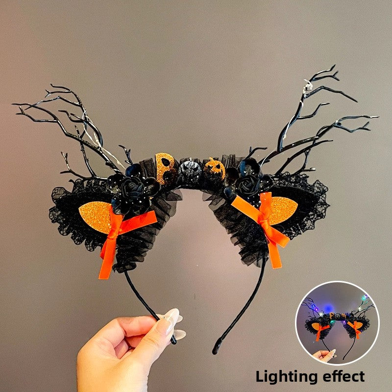 Halloween Pumpkin Headband and Hair Accessories