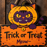 Halloween Wooden Hanging Door Sign
