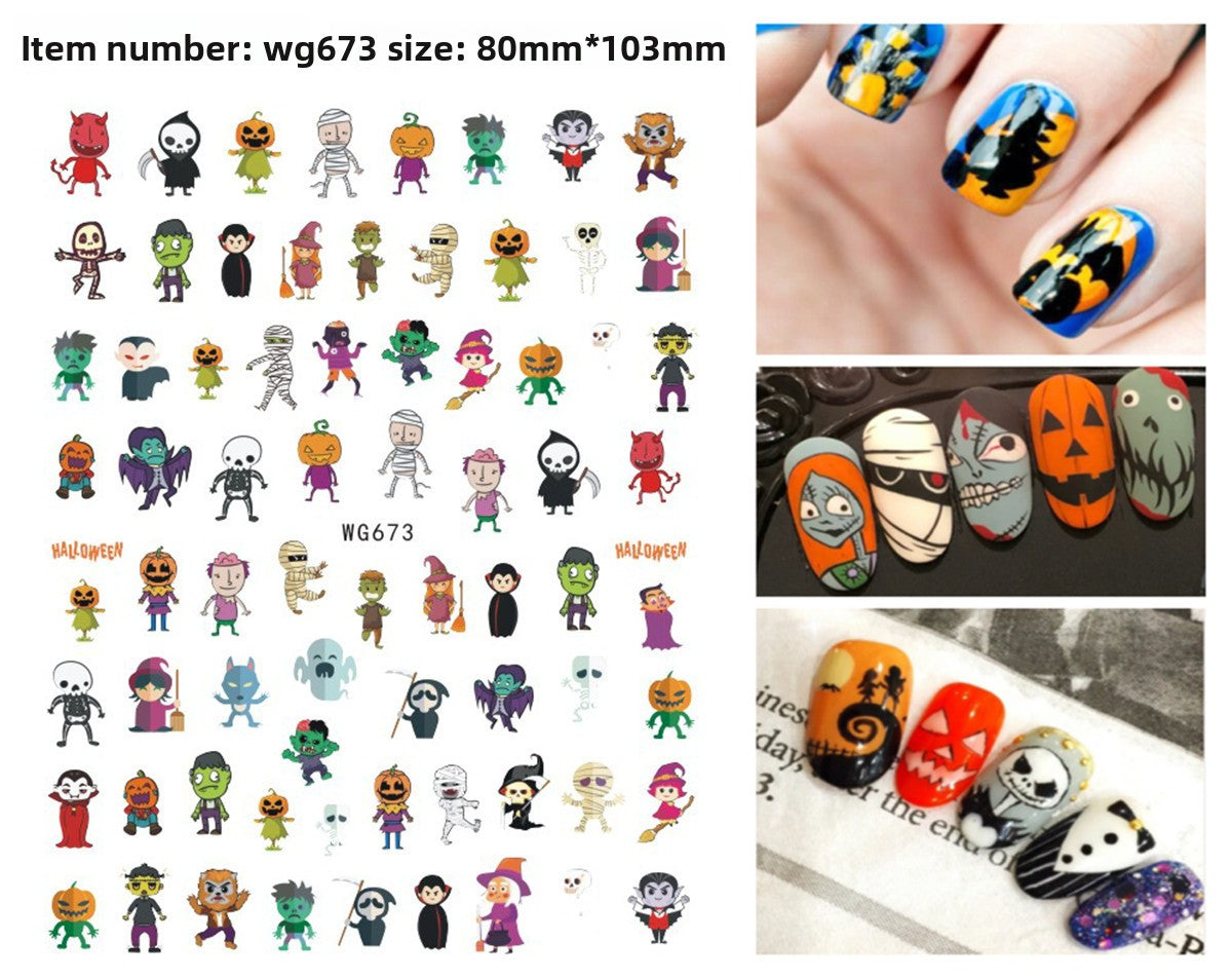 Halloween Nail Stickers - Vinyl