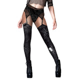 Halloween Spider Web Printed Yoga Pants