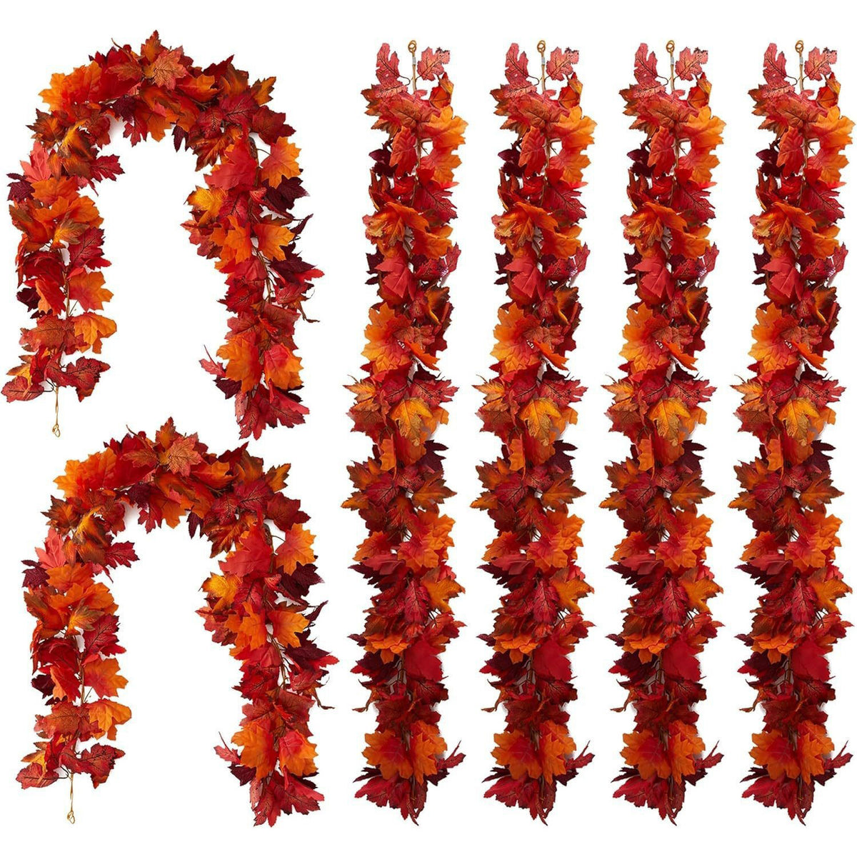 Halloween Artificial Maple Leaf Garland