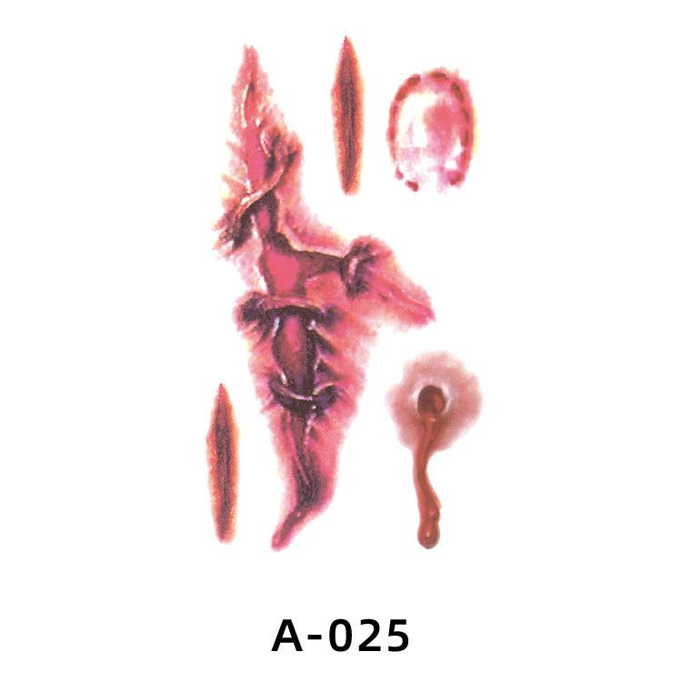 Halloween Fake Scar Tattoo Stickers