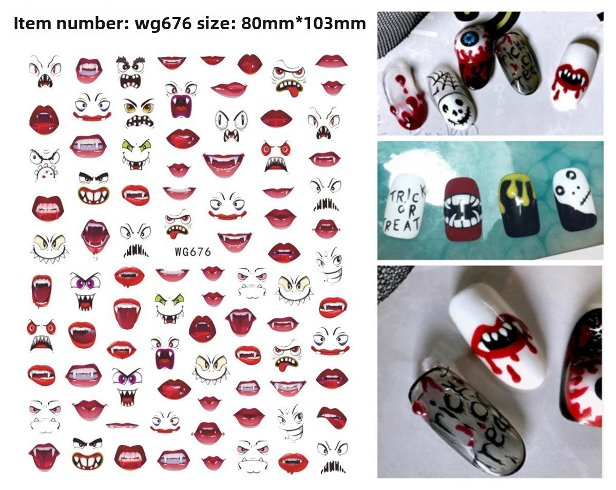 Halloween Nail Stickers - Vinyl