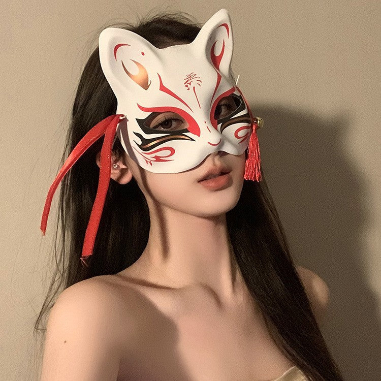 Halloween Anime Half-Face Mask - Plastic