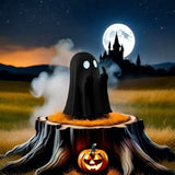 Halloween White Ghost Decoration - PVC