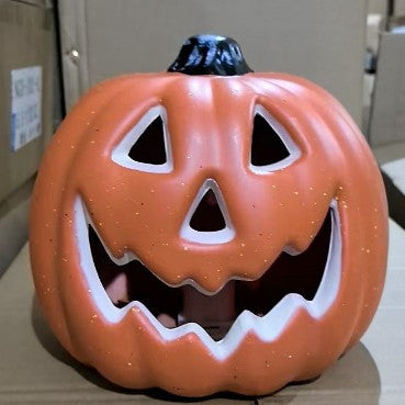 Halloween Light-Up Pumpkin Lantern - Plastic