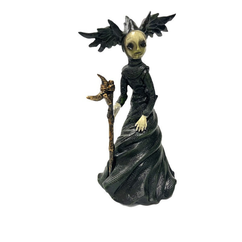 Halloween Witch Resin Garden Decoration