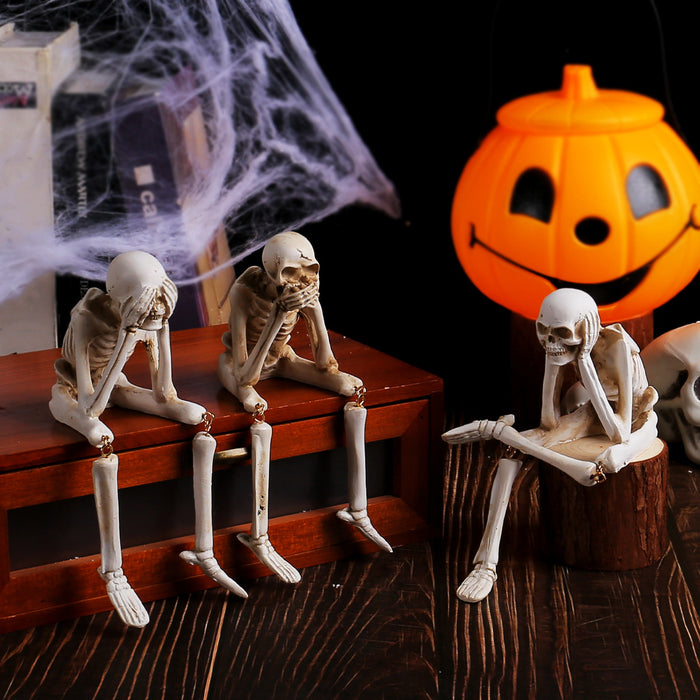 Resin Skull Decor for Halloween Party