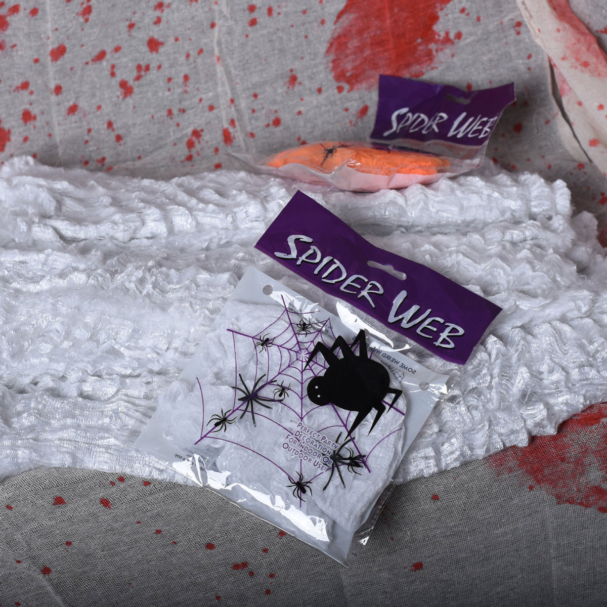 Halloween Synthetic Spider Web Decoration - Polyester