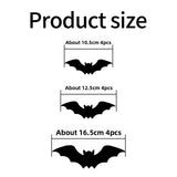 Halloween 3D Spider and Bat LED Wall Stickers - PVC