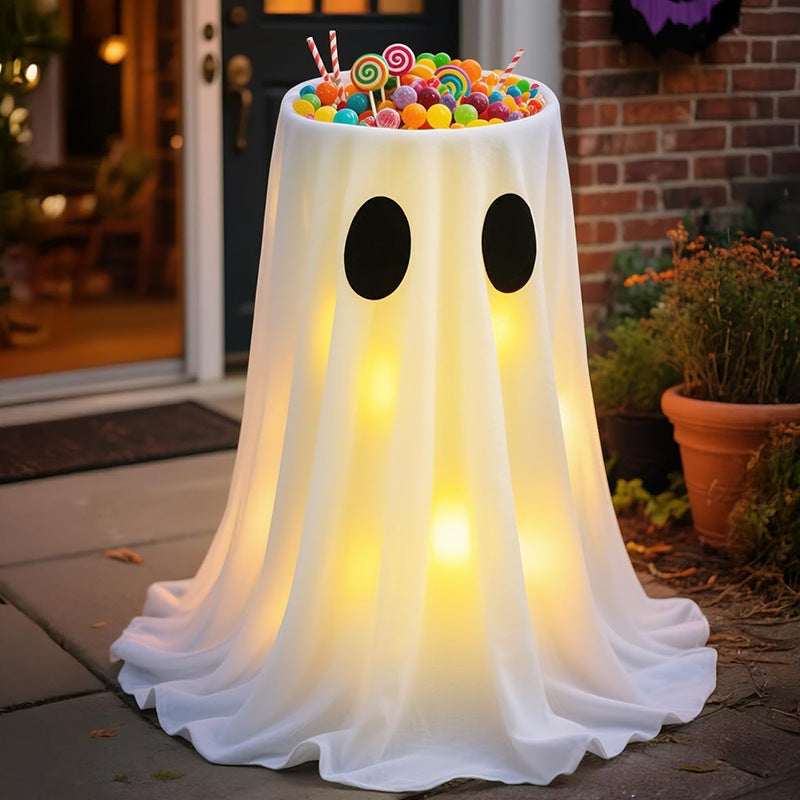 Halloween Ghost Candy Bowl Decoration - Cloth