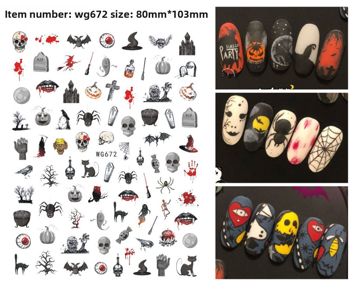 Halloween Nail Stickers - Vinyl