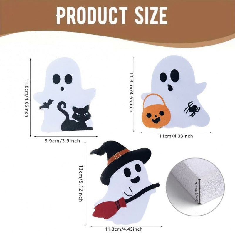 Halloween Three Ghosts Tabletop Ornament - PVC