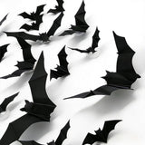 Halloween Flashing LED Bat Wall Stickers - PVC