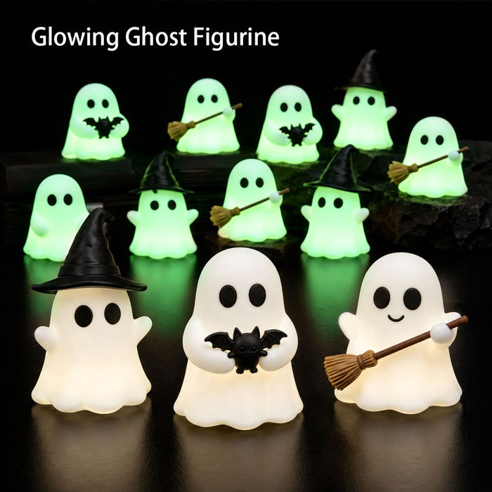 Glowing Halloween Ghost Desktop Ornament - PVC