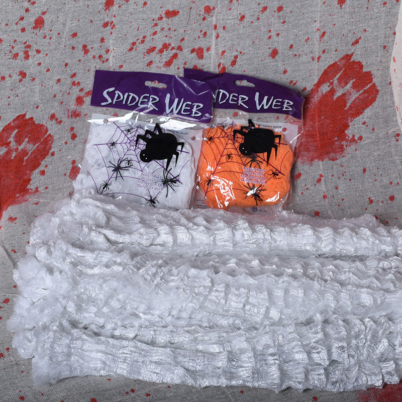 Halloween Synthetic Spider Web Decoration - Polyester