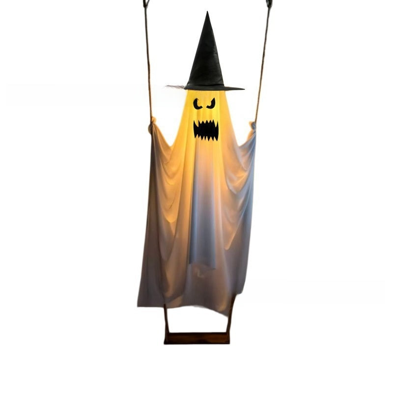 Halloween Glowing Swing Ghost Decoration
