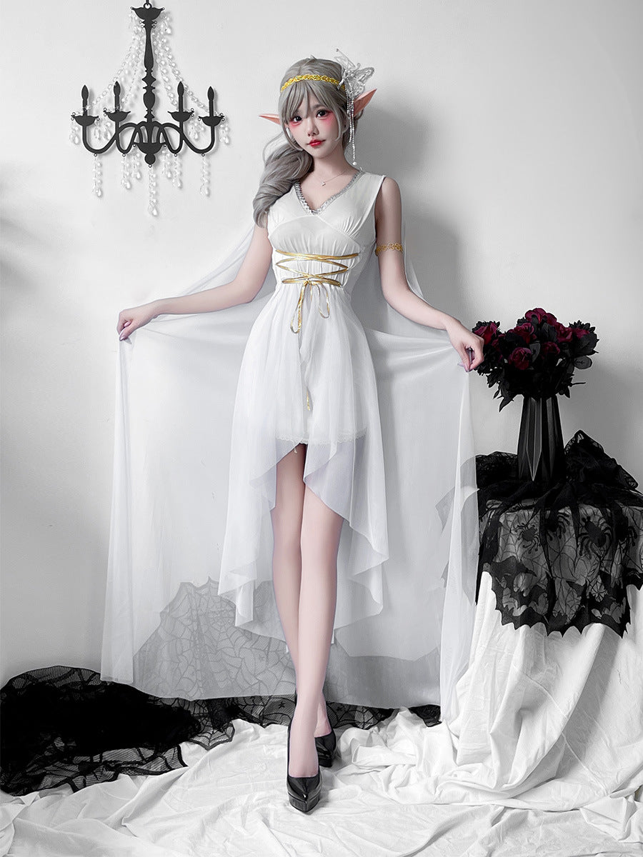 Greek Goddess Medieval Costume Dress - Halloween Outfit