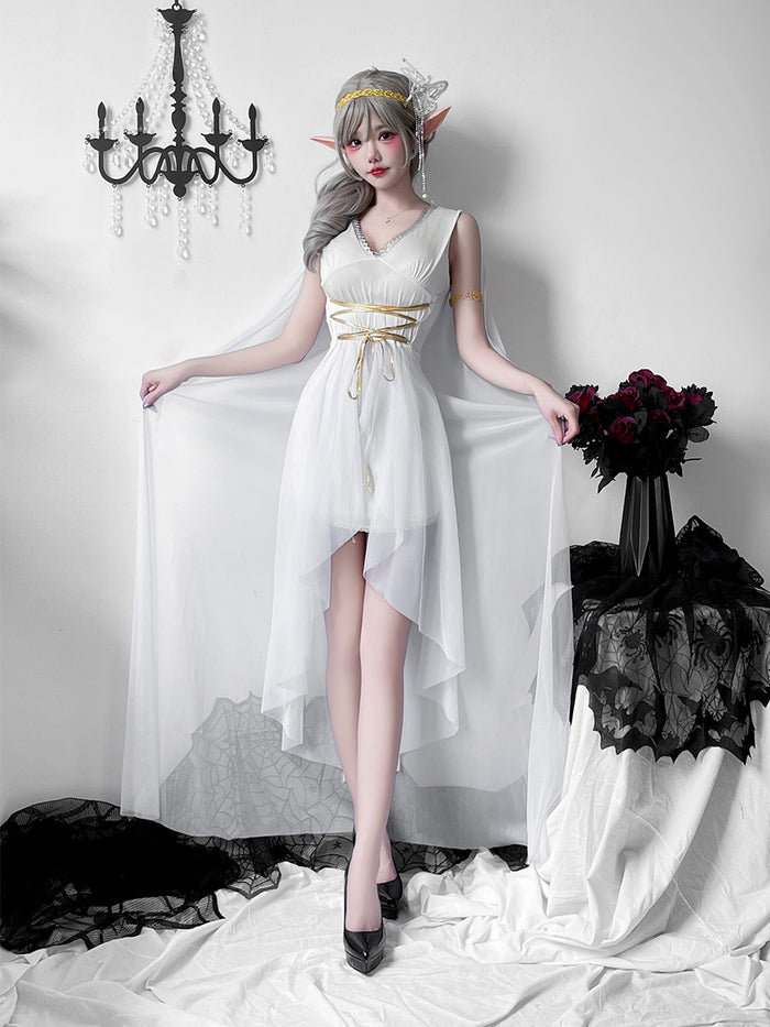 Greek Goddess Medieval Costume Dress - Halloween Outfit