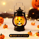Halloween Pumpkin and Ghost Oil-Style Lantern - Plastic