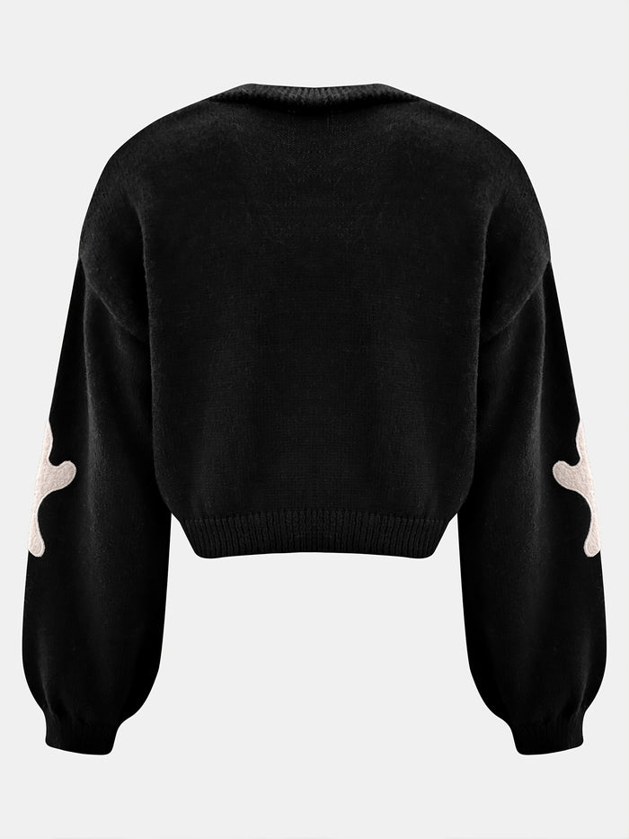 Women's Halloween Knit Cardigan - Polyester