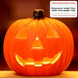 Halloween Light-Up Pumpkin Lantern - Plastic
