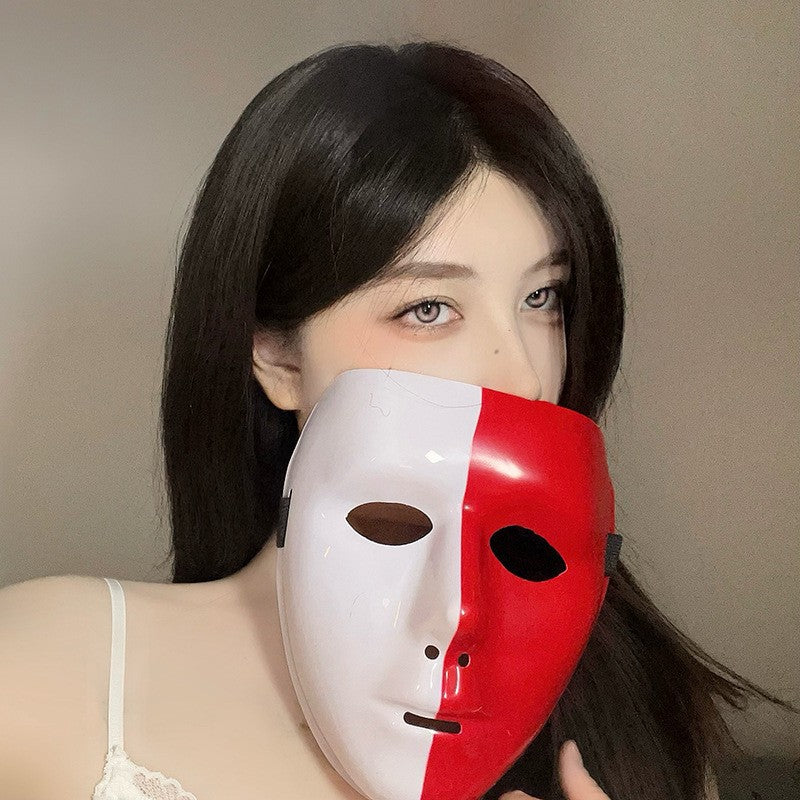 Halloween Anime Half-Face Mask - Plastic