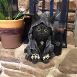 Halloween Black Cat Resin Craft Ornament