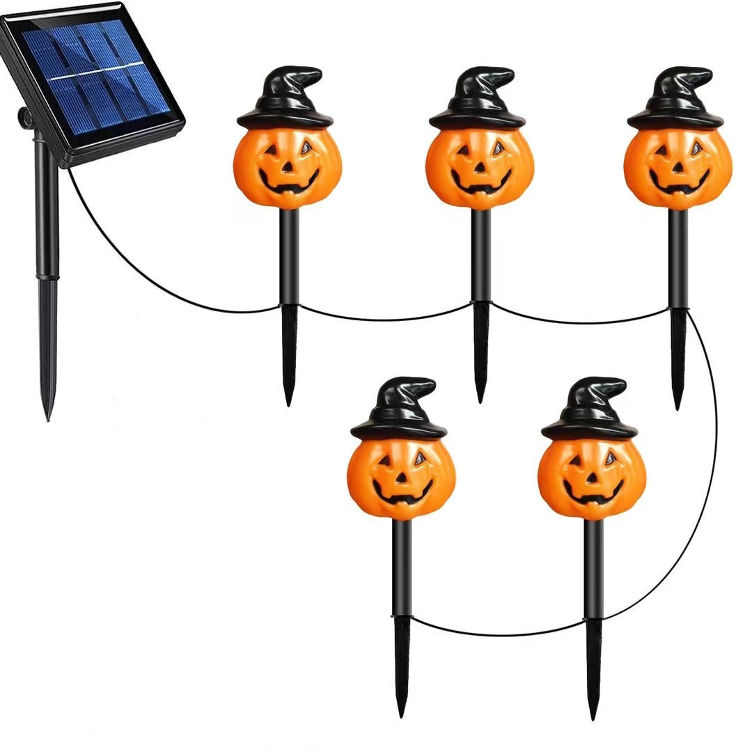 Halloween Solar Pumpkin Garden Stake Light