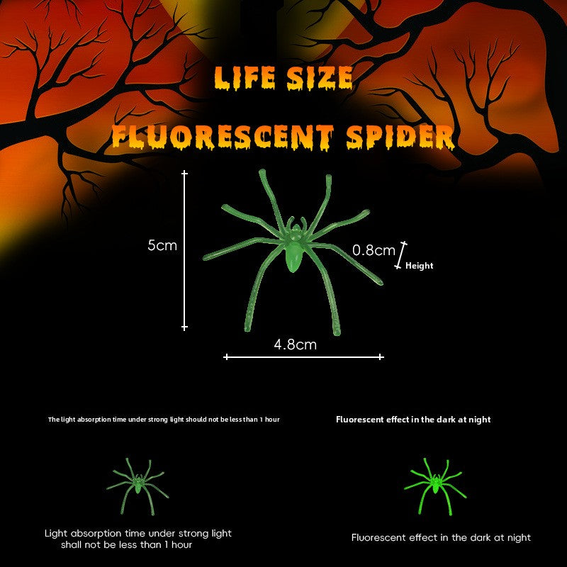 Halloween Glow-in-the-Dark Plastic Spider