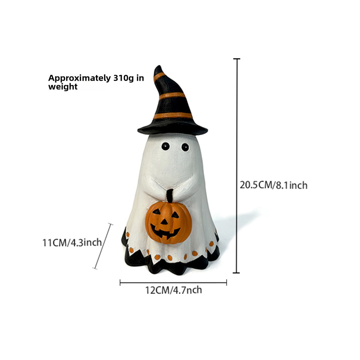 Halloween Ghost Pumpkin Resin Decorations