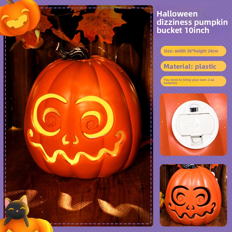 Halloween LED Pumpkin Decorations - Plastic