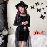 Halloween Gothic Witch Costume Robe