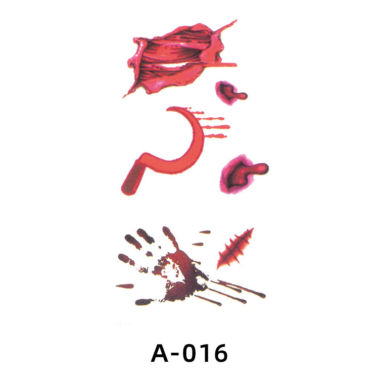 Halloween Fake Scar Tattoo Stickers
