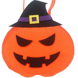 Halloween Pumpkin Candy Bags - Felt