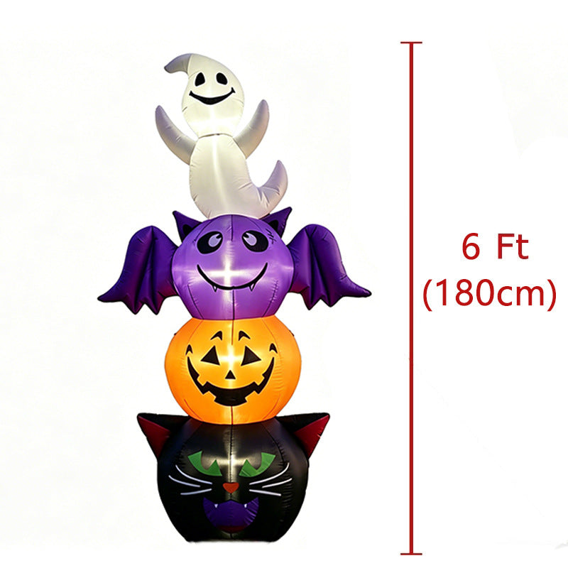 Halloween Inflatable Decoration with LED Lights - Polyester