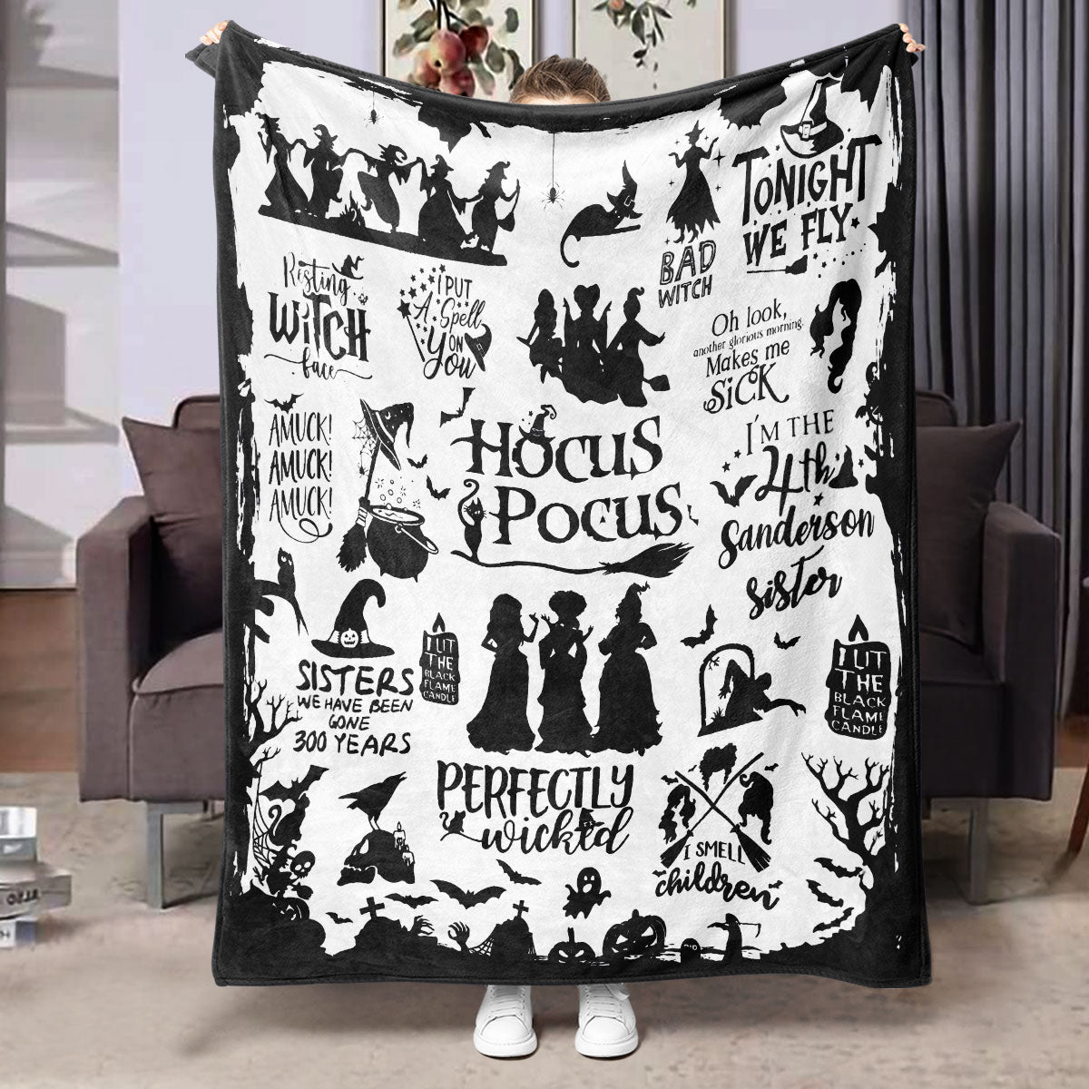 Halloween Printed Flannel Blanket