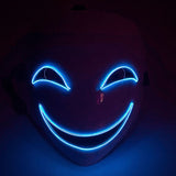 LED Glowing Anime Mask for Halloween Cosplay - Plastic