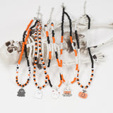 Handmade Halloween Ghost Pumpkin Pendant Necklace